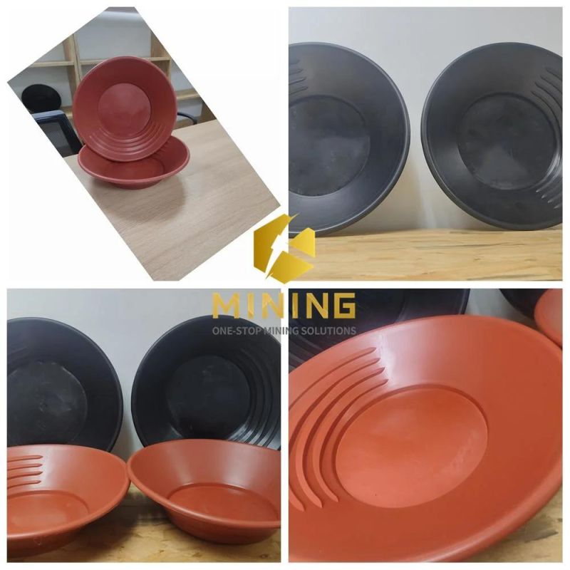 Durable Gold Pan Plastic Gold Panning Mining Equipment Kit Rotary Diamond Pan Hand-Operated Tools