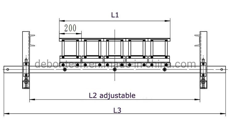 H Type Conveyor Belt Scraper Cemented Carbide Tungsten Belt Cleaner