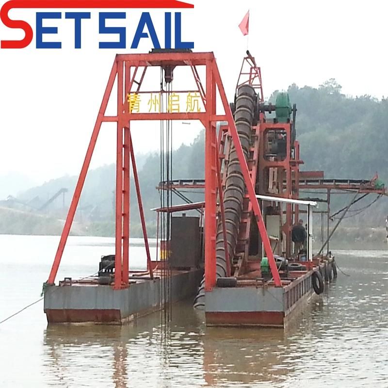 Capacity 150m3 Bucket Chain Gold Dredger Used for South America