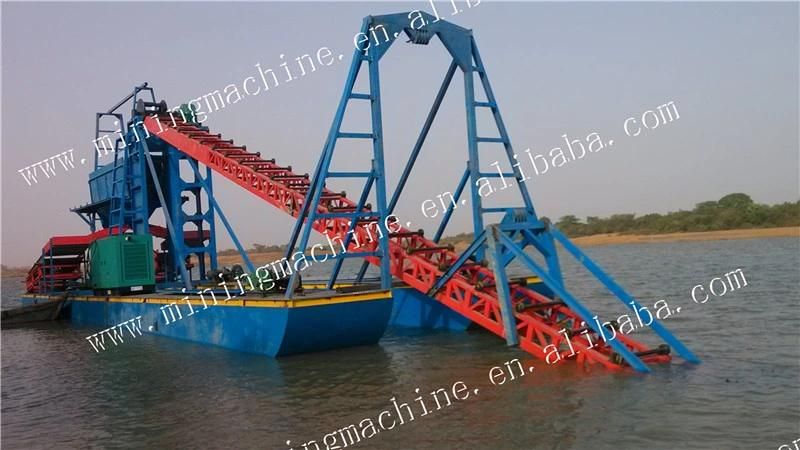 Low Price Gold Mining Bucket Chain Dredger for Hot Selling