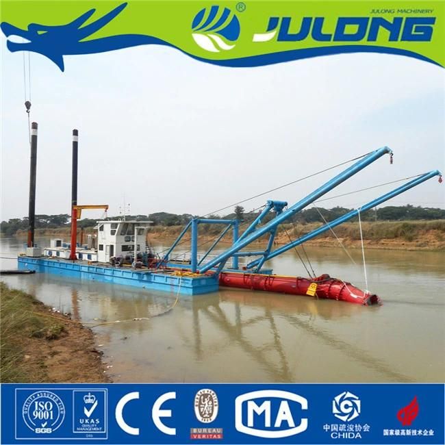 Julong Cutter Suction Dredger with Operation Guidance at Site