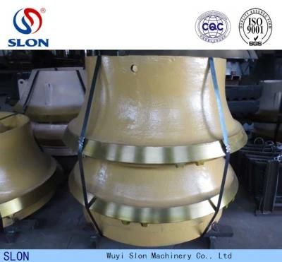 Manganese Steel Casting Sandvik Concave and Mantle Cone Crusher Parts