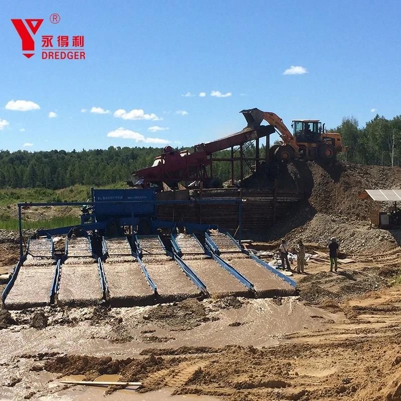 100m3/Hour Dry Land Gold Washing Plant for Sales in Russia