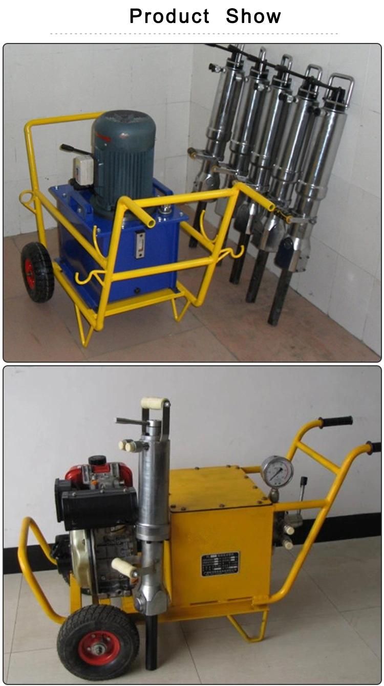 Mining Equipment Electric Diesel Hydraulic Rock Splitter Machine