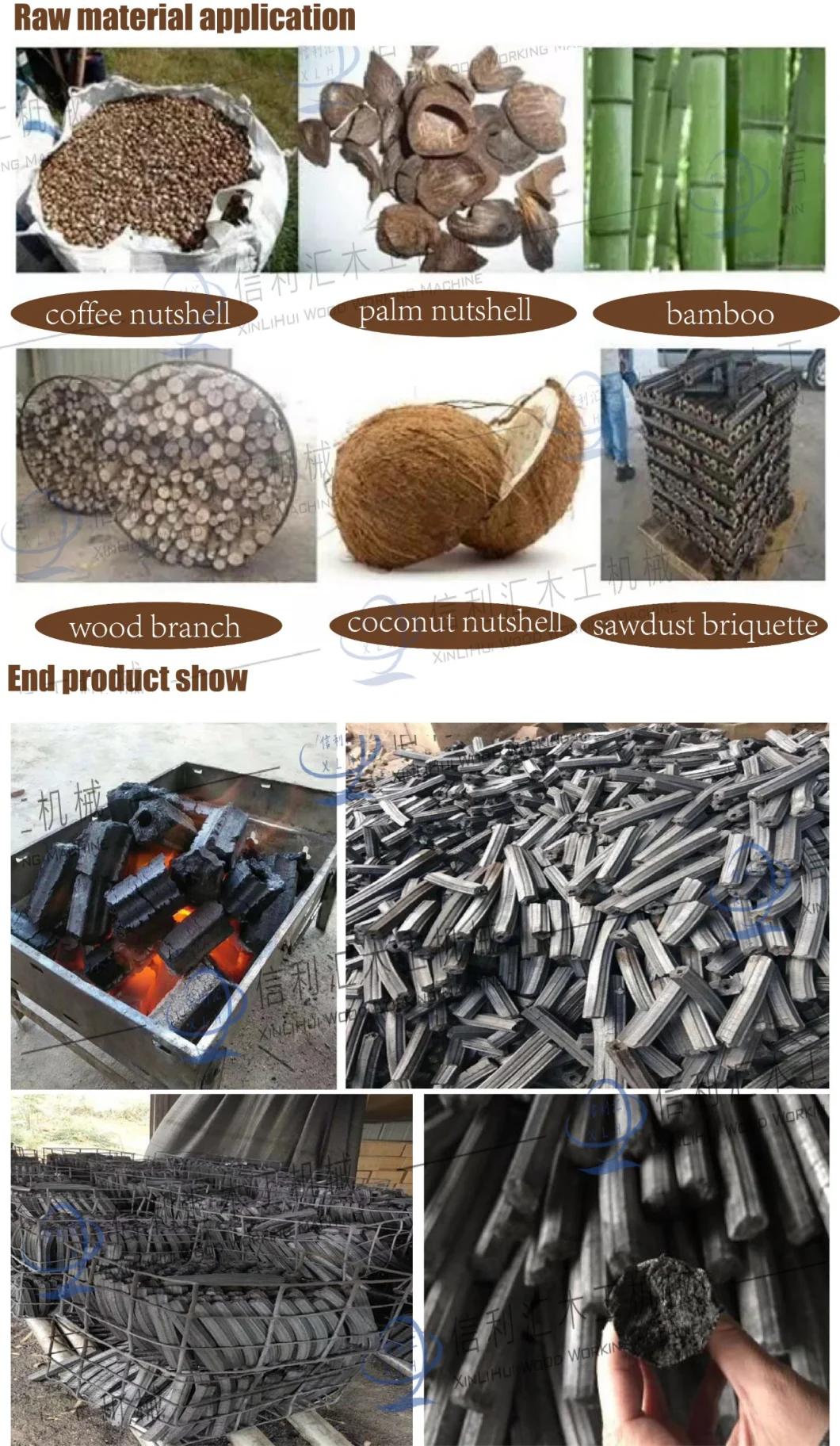 Bamboo Charcoal Rod Machine Manufacturers Smokeless Carbon Powder Coal Powder Extruder, Maquina De Briquetas De Carbon Vegetal