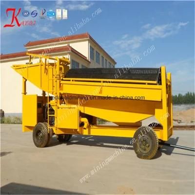 High Recovery Ratio Large Scale 300 T/H Gold Process Plant Mobile Trommel