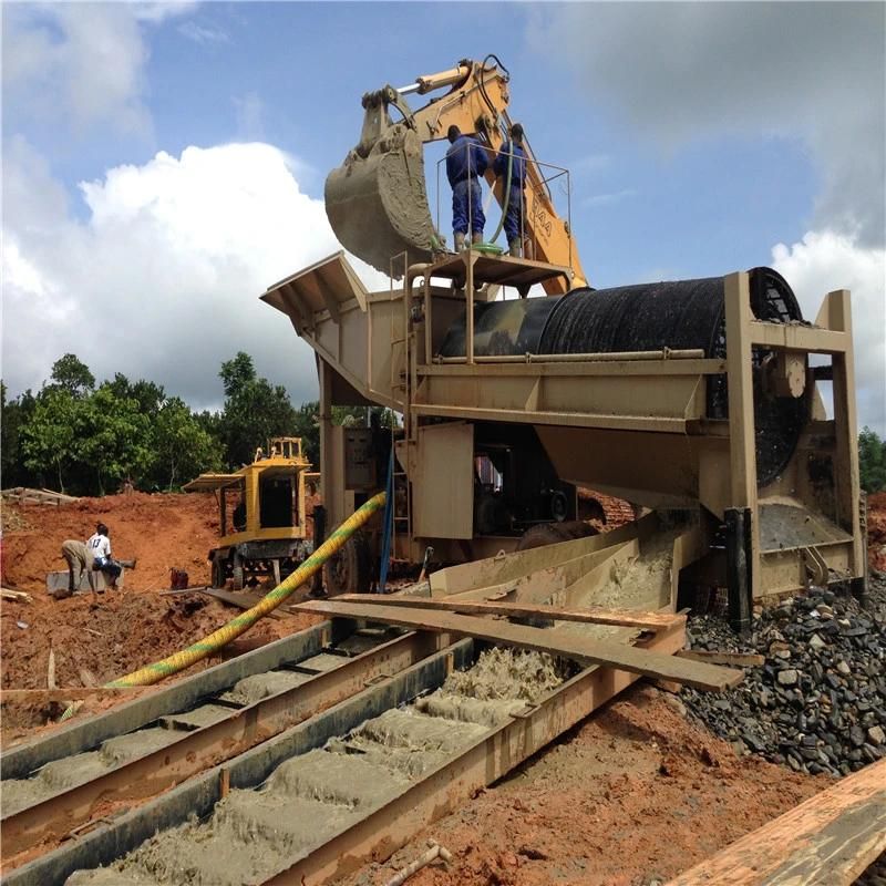 Double Layer Screen Rotary Trommel for Gold Mining