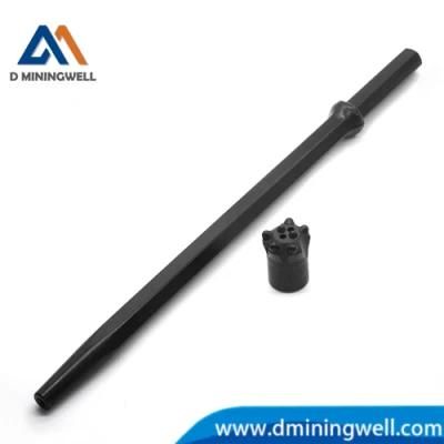 D Miningwell New Technical Forging Type Blast Hole Tapered Rock Drill Rods H22 Forging ...