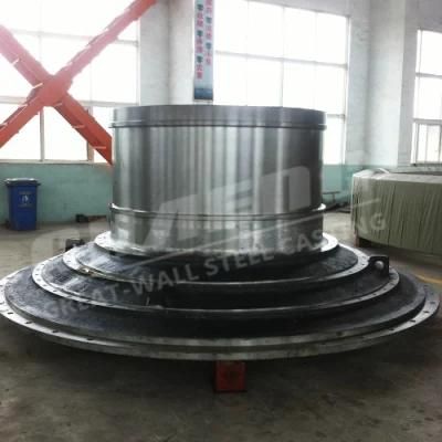 Customized Cast Steel Ball Mill Trunnion/Head for Cement Industry