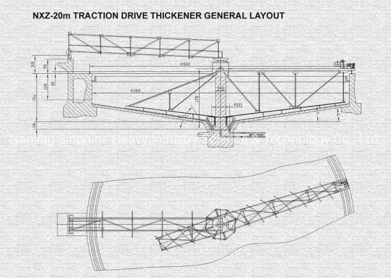 Gravity Thickener High Efficient Mine Thickener Tank