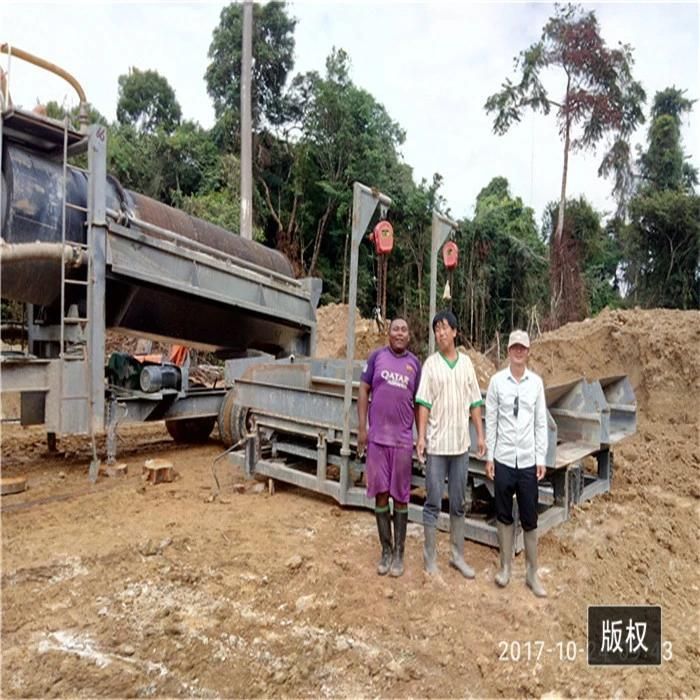 Keda Alluvial Mobile Gold Washing Plant in Africa (3-500t/h)