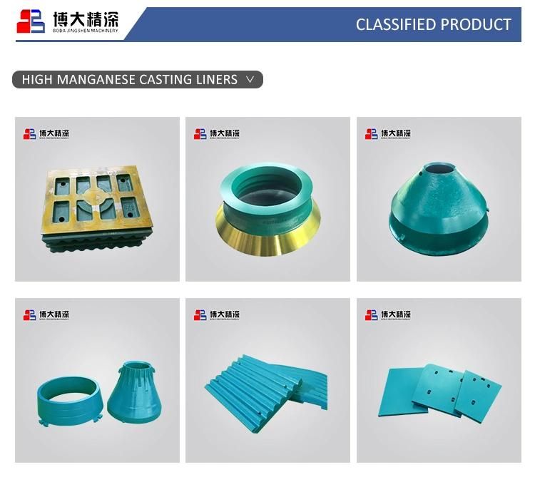 High Manganese Steel Nordberg Jaw Crusher Wear Spare Parts C125 Fixed Jaw Plate
