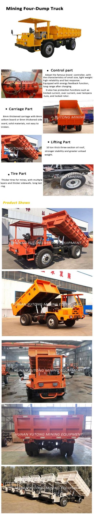 12 Ton Mining Dump Truck for Sale, Hydraulic Diesel Mining Truck