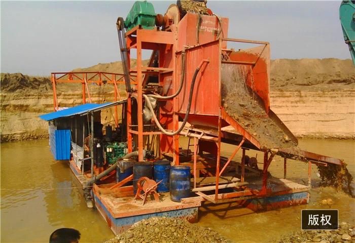 New Type 100m3/H Bucket Chain Dredger Diamond Gold Dredger Chain Bucket Dredger Diamond Mining Gold Mining Dredger Gold Wash Dredger in Mali