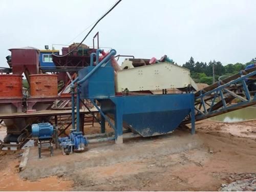 Ore Rotary Washer with Dewatering Vibrating Screen Machine Stone Separator