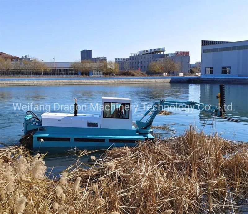 2022 New Amphibious Weed Harvester for River and Land Cleaning