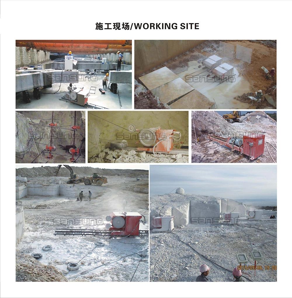 55kw/75HP Diamond Wire Saw Cutting Machine for Granite and Marble Stone Quarry Mining