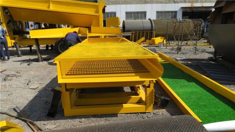 Gold Mining Machine Gold Trommel Screen with Jigger and Chute for Gold Extraction