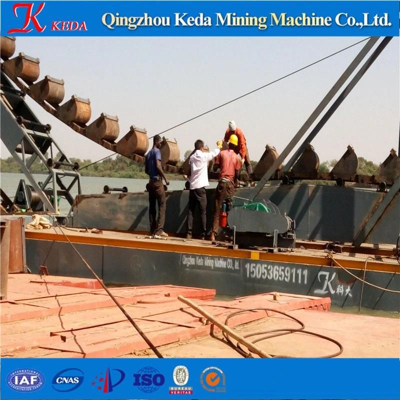 Gold Washing Bucket Chain Panning Dredgers/Boat Sale