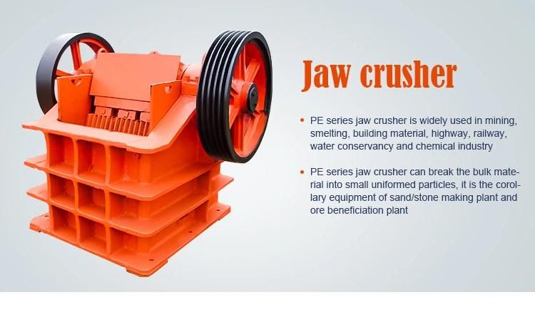 PE250*400 Mini Mobile Jaw Crusher with Diesel Engine in Gold Gravity Process Plant