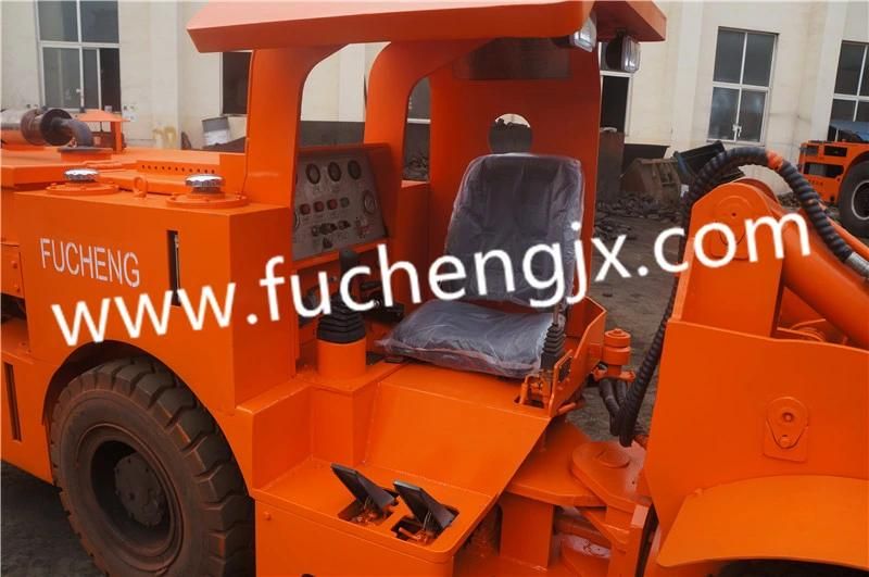 Wheel type mini diesel underground scooptram for mining with good price