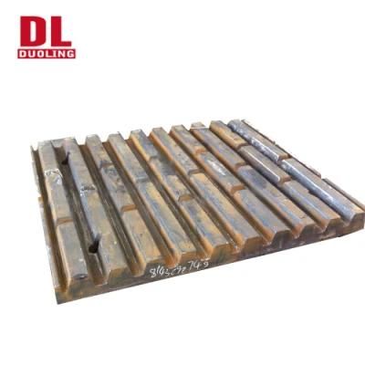 High Manganese Fixed Steel Jaw Crusher Jaw Plate Tooth Plate