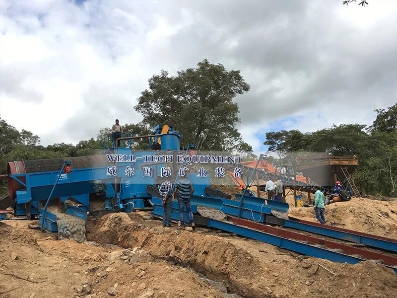 Ghana Customer Alluvial Gold Plant Trommel Wash Plant in Zambia