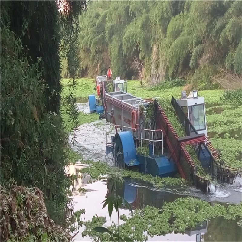 Automatic Driving Aquatic Weed Cutting Harvester for Sale