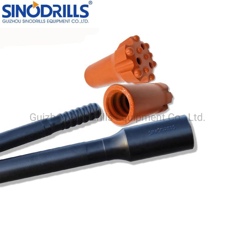 Sinodrills 12′ 3660mm Threaded Rod T38 Mf Rock Drill Rod