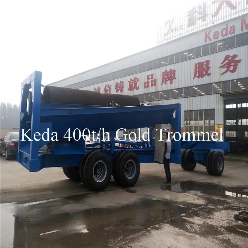 Small Portable Gold Trommel Wash Plant