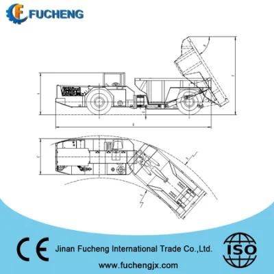 Safe low profile mining truck/ dumper with DANA transmission