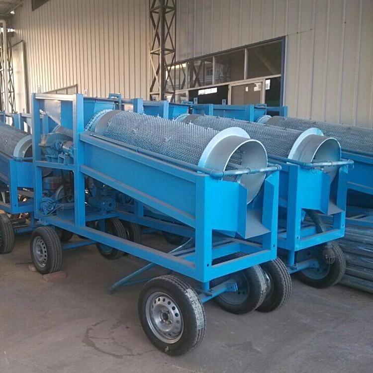 Portable Alluvial Gold Wash Plant Mining Trommel Screen Gold Washer