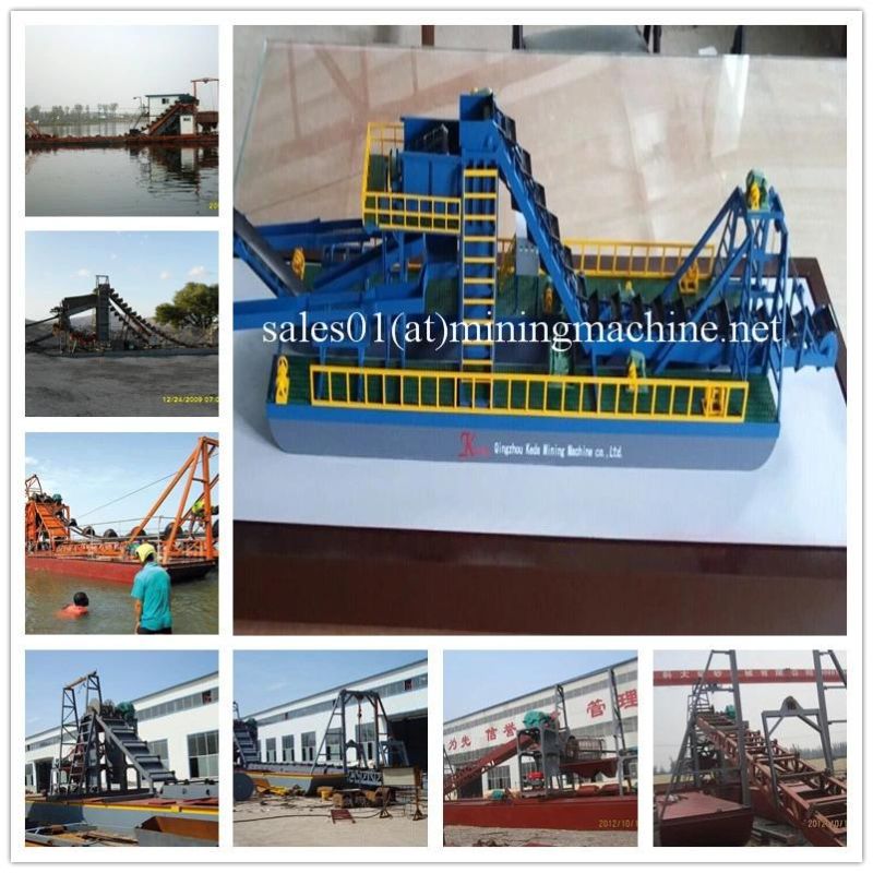 Africa Hot Sale Bucket Chain Alluvial Gold Dredger in Mali Sand Gold Dredger River Gold Dredger Gold Mining Dredger Gold Panning Ship