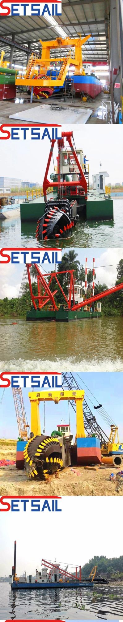 China Low Failtur River Sand Suction Dredger with Cutter Head