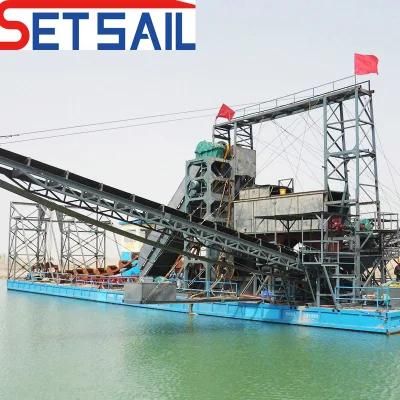 River Sand Gold Mining Machinery with Chain Bucket