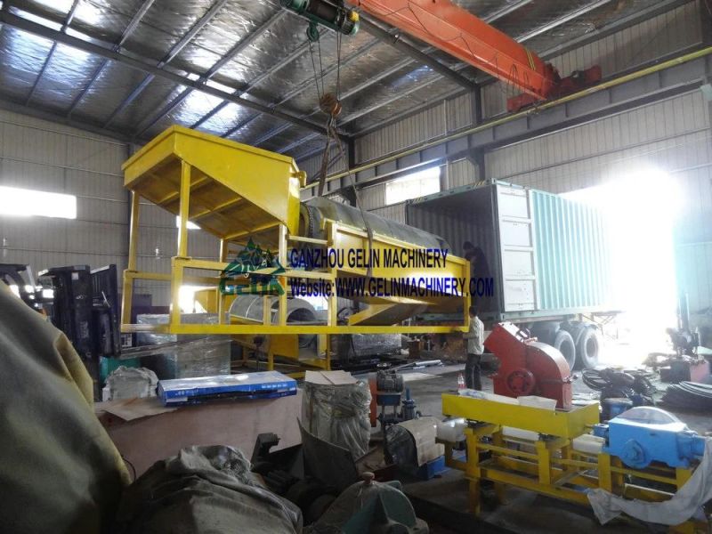 Small Mobile Type Gold Trommel Washing Plant Equipment