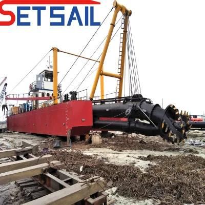 Diesel Enigne Hydraulic Dredger with Suction Pump and Anchor Rod