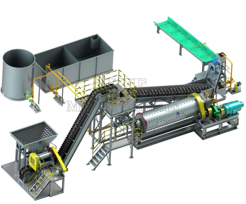 Gold Ore Gravity Separation Machine with Processing Flowchart