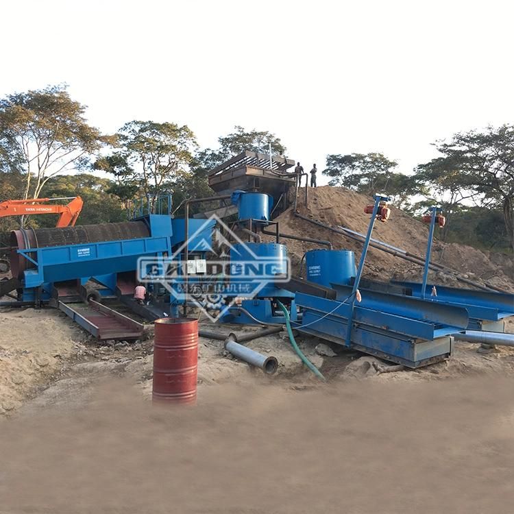 Placer Sand Gold Ore Washing Machine Screening Trommel for Sale in Nigeria