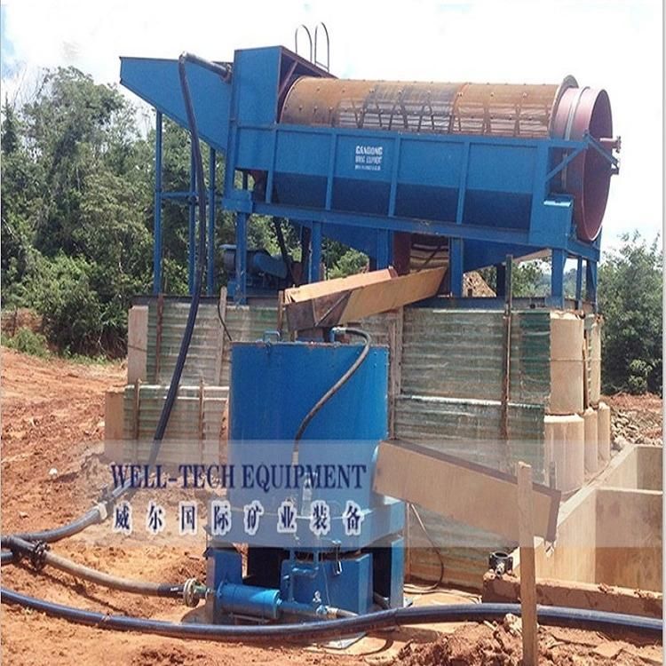 Gold Wash Machine Rotary Trommel Screen for Mineral Separation Placer Gold Mining Equipment
