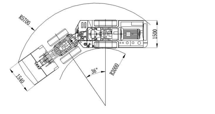 High efficient underground LHD loader with Deutz engine for mining