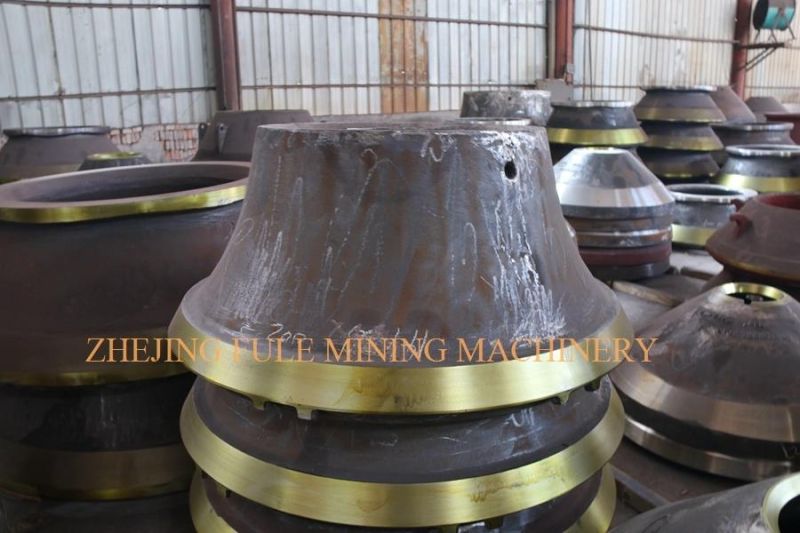 After Market Mn18cr2 Casting Parts Bowl Liner and Mantle for Terex Pegson Cone Cursher Spare