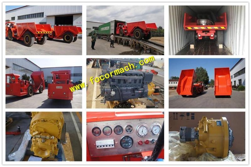 12t New Diesel Mining Underground Dump Truck with Hydraulic Working System