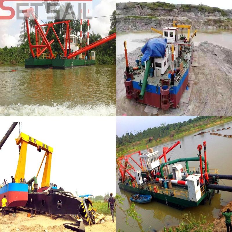 Diesel Enigne Hydraulic River Pump Water Flow 3500m3 Sand Dredger