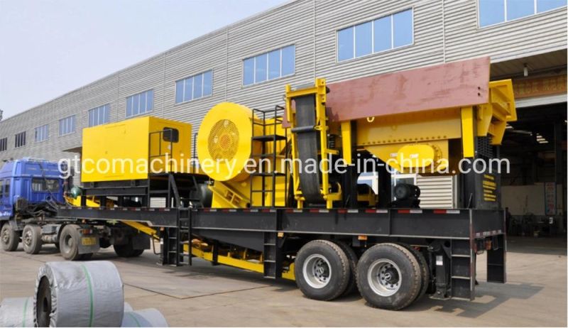 Complete Quarry Crushing Plants, Mobile Granite Limestone Gravel Jaw Crusher