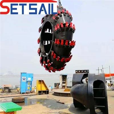 Full Hydraulic Control Wheel Bucket Mud Dredger Used in Lake