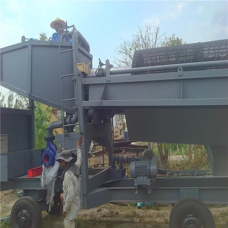 Alluvial Gold Ore Mining Equipment Portable Trommel Screen Washer