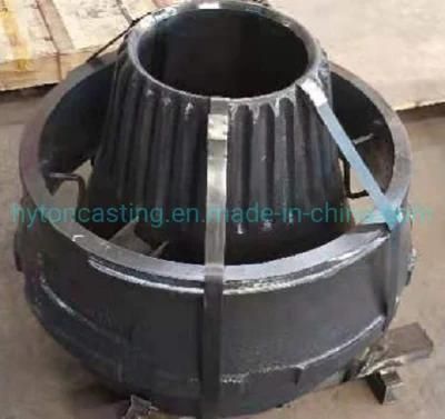 Manganese Castings Mantle Bowl Liner Suit Sandvik H4800 Cone Crusher Spare Parts