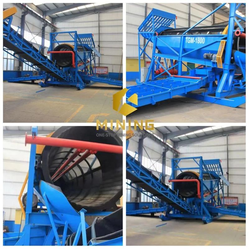 Rotating Trommel Screen Alluvial Gold Mining Screen Mining Trommel