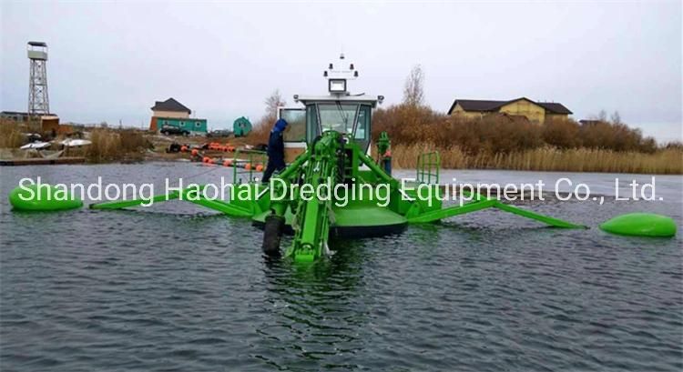 Sailing Independently Amphibious Dredger Working for Flood Prevention and Clean The Environment